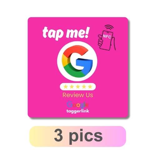 Google Review Table / Window Pink "Cute" Tap