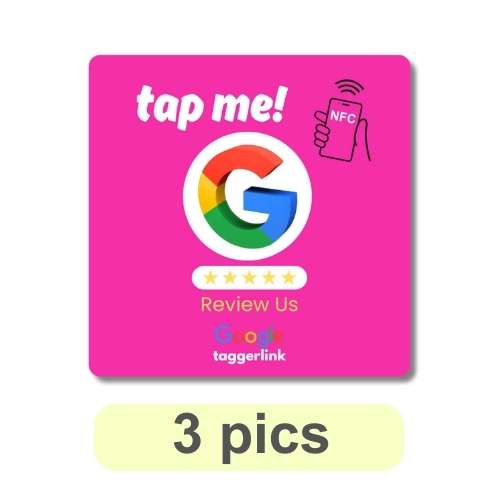 Google Review Table / Window Pink "Cute" Tap