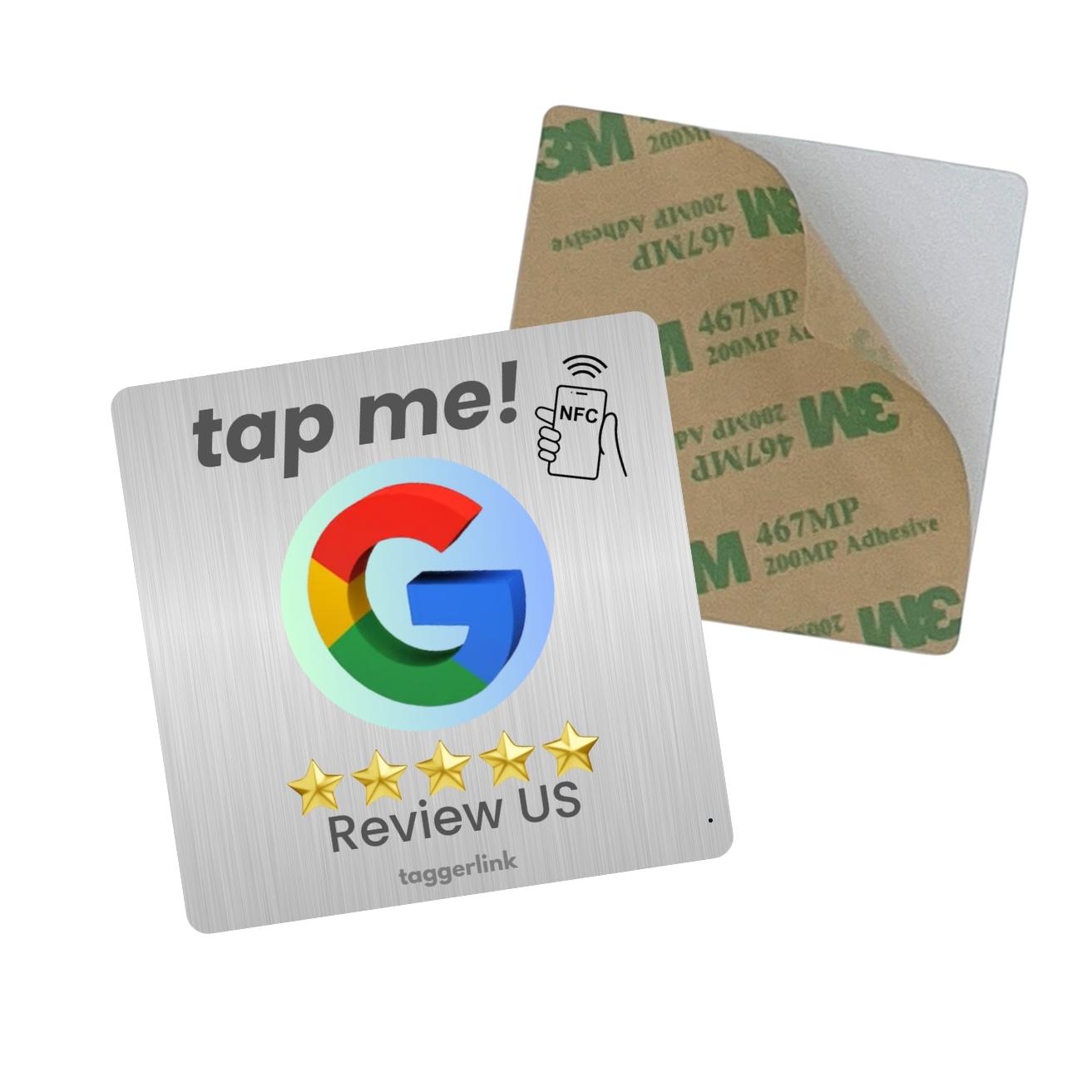 Google Review Table / Window Metallic 
